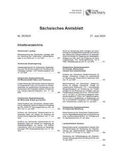 Sächsisches Amtsblatt Heft 26/2024