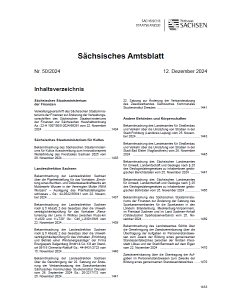 Sächsisches Amtsblatt Heft 50/2024