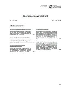 Sächsisches Amtsblatt Heft 25/2024